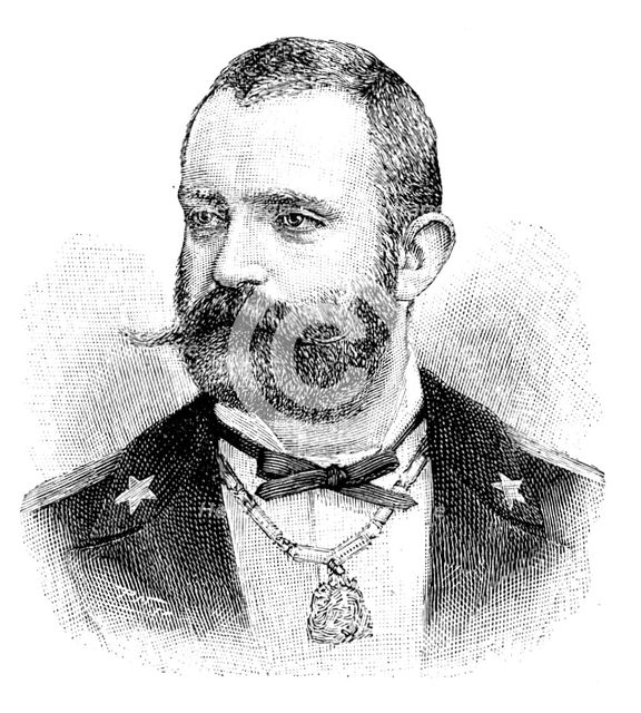 The Duke of Genoa, Commander of the Italian Fleet, 1895. Creator: P Naumann.
