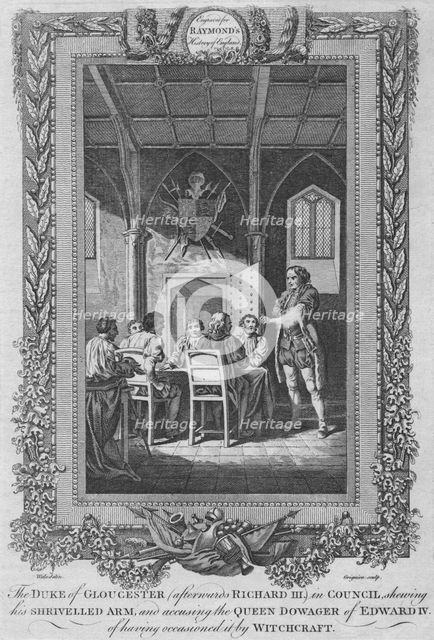 'The Duke of Gloucester (afterwards Richard III) in Council', c1787. Artist: Unknown.