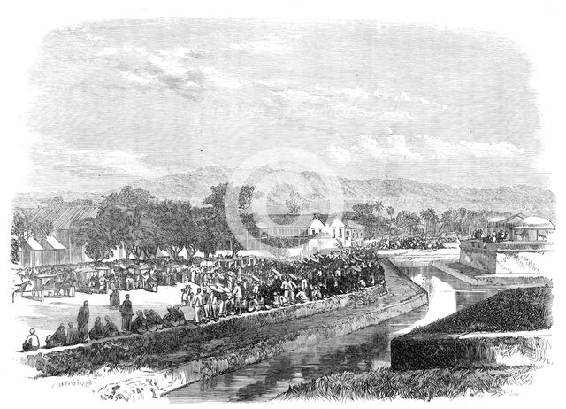 The Duke of Edinburgh at Penang: the Levee at the Court of Requests, 1870. Creator: Unknown.
