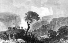 ...the Duke of Edinburgh at the Weatherboard Waterfalls,...Blue Mountains, New South Wales, 1868. Creator: Unknown