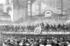 The Duke of Edinburgh and Prince Leopold at Manchester: soirée in the Free-Trade Hall, 1881. Creator: Unknown