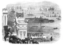 The Duke of Edinburgh in China: landing of the Prince at Hong-Kong, 1870. Creator: Unknown