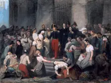 The Duke of Orleans ..During the Cholera Epidemic c1830. Artist: Alfred Johannot