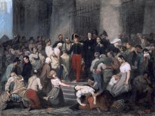 The Duke of Orleans ..During the Cholera Epidemic c1830. Artist: Alfred Johannot