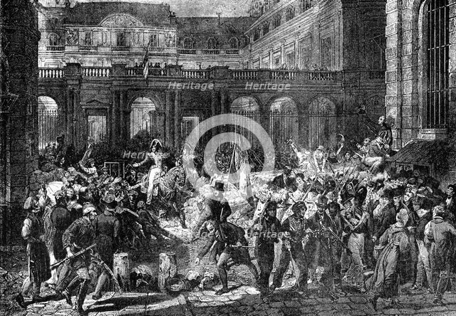 The Duke of Orleans leaves the Royal Palace, Paris, 31st July 1830 (1882-1884). Artist: Unknown