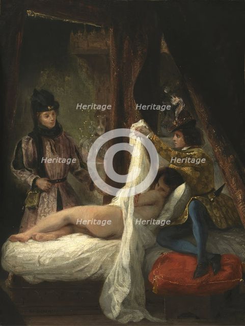 The Duke of Orleans showing his Lover, 1825. Creator: Eugene Delacroix.