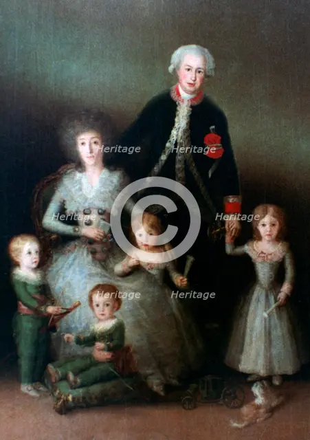 'The Duke of Osuna and his Family', 1788. Artist: Francisco Goya