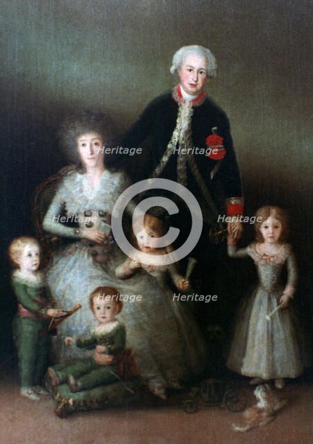 'The Duke of Osuna and his Family', 1788. Artist: Francisco Goya
