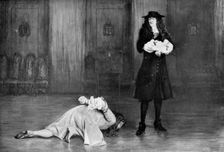 The Duke of Monmouth pleads for his life, 1685, (c1920). Creator: John Pettie