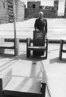 The Duke of Norfolk, Caernarvon Castle, 1969. Creator: Unknown