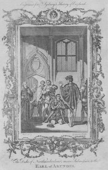 The Duke of Northumberland mean Submission to the Earl of Arundel 1773. Creator: Charles Grignion