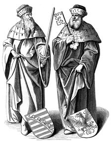 The Duke of Saxony and the Marquis of Brandenburg, c16th century (1849)