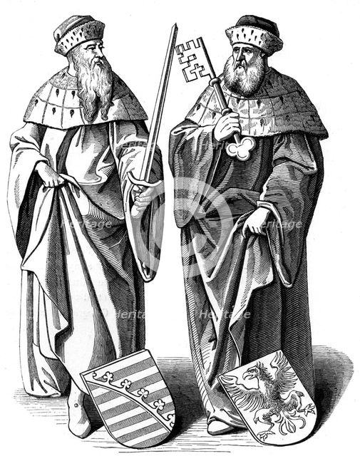 The Duke of Saxony and the Marquis of Brandenburg, c16th century (1849). Artist: Unknown
