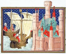 The Duke of Salisbury arriving at Conway Castle from Ireland, 19th Century