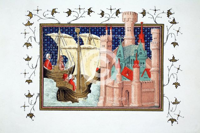 The Duke of Salisbury arriving at Conway Castle from Ireland, 19th Century.