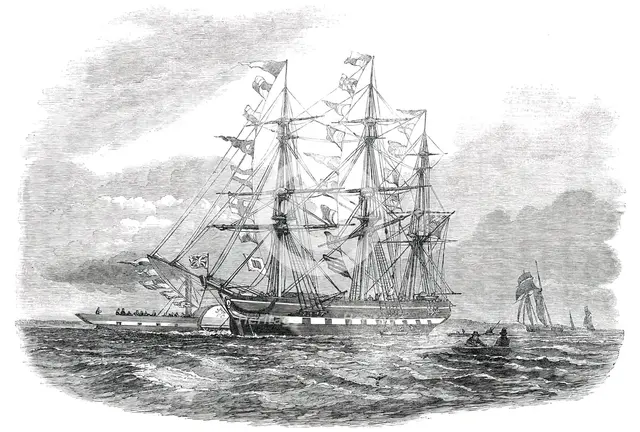 The "Duke of Portland", Emigrant Ship, for Port Phillip, 1850. Creator: Unknown.