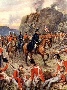 The Duke of Wellington at the Siege of Badajos c1900. Creator: Howard Davie