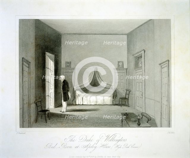 The Duke of Wellington's bedroom, Apsley House, London, 19th century. Artist: Unknown.