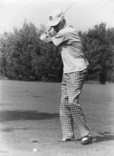 The Duke of Windsor playing golf in Grasse, South of France, 1969. Creator: Unknown