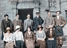 The Duke of York with the Earl of Strathmore's shooting party, Glamis Castle, 1921, (1923). Creator: Unknown