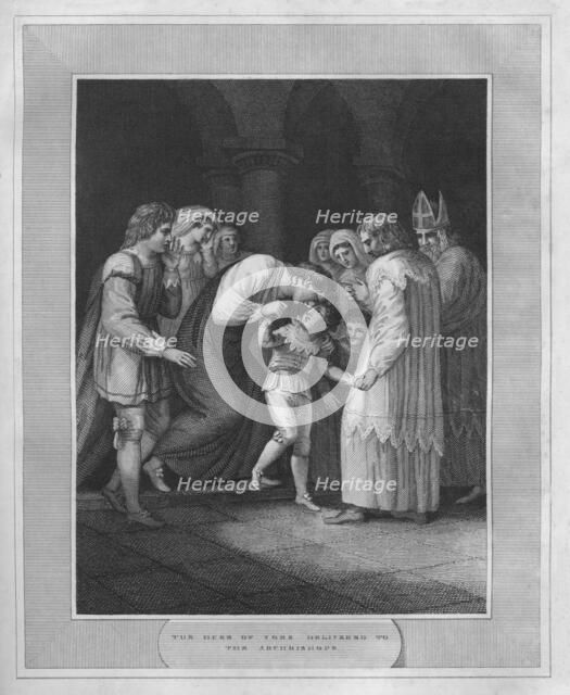 'The Duke of York Delivered To The Archbishops', 1838. Artist: Unknown.