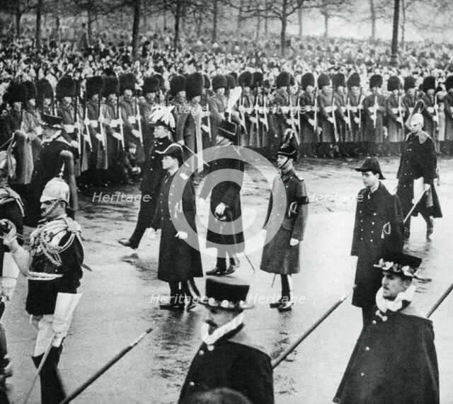 The Duke of York in King George V's funeral procession, 1936, (1937). Artist: Unknown