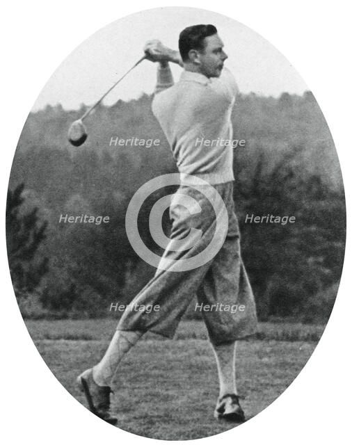 The Duke of York playing golf in 1934, (1937). Artist: Unknown
