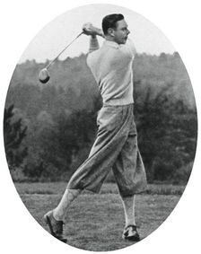 The Duke of York playing golf in 1934, (1937)