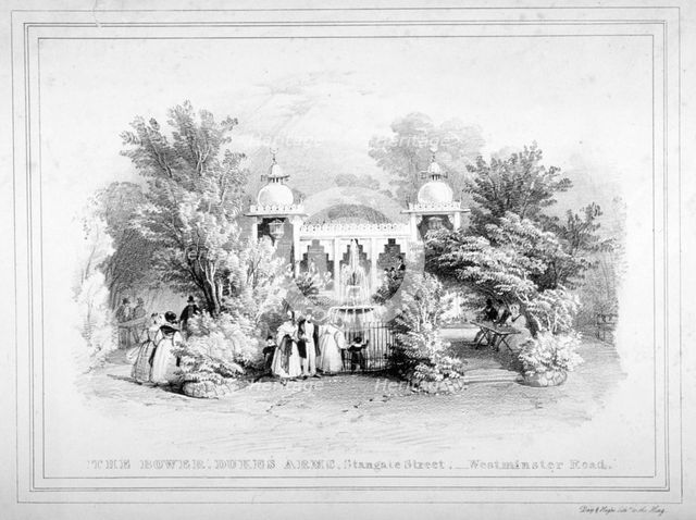 The Duke's Arms tavern, Stangate Street, Lambeth, London, c1830. Artist: Day & Haghe