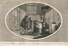 The Dukes of Norfolk and Suffolk demanding the Great Seal of Cardinal Wolsey, 1529 (1793)