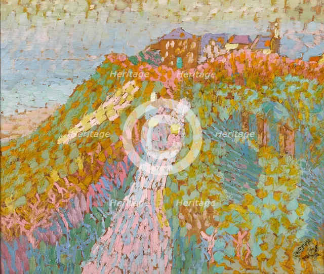 The dunes at Domburg, 1908. Creator: Toorop, Jan (1858-1928).