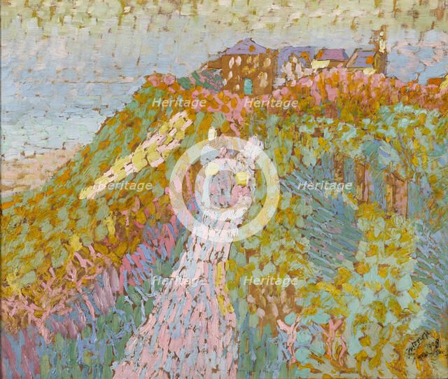 The dunes at Domburg, 1908. Creator: Toorop, Jan (1858-1928).