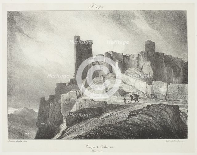 The Dungeon of Polignac, 1831. Creator: Eugene Isabey.