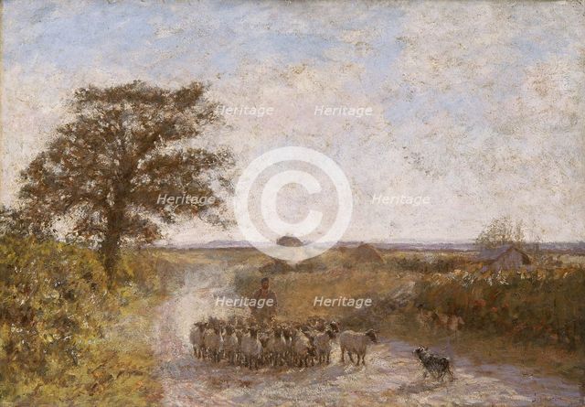 'The dusty road', 1902. Creator: James Charles.