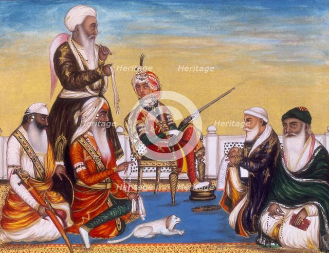 The durbar of December 1845. Creator: Hasan al-Din.
