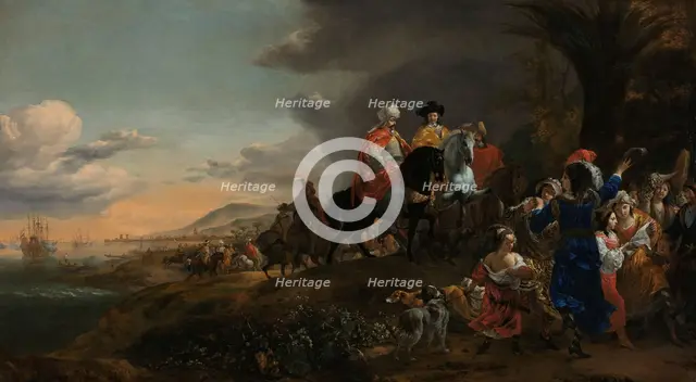 The Dutch Ambassador on his Way to Isfahan, 1653-1659. Creator: Jan Baptist Weenix.