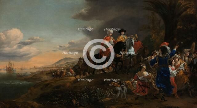 The Dutch Ambassador on his Way to Isfahan, 1653-1659. Creator: Jan Baptist Weenix.