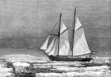 The Dutch Arctic Expedition: schooner Willem Barents sighting Franz Joseph Land, Sept. 7, 1870, 1880 Creator: Unknown
