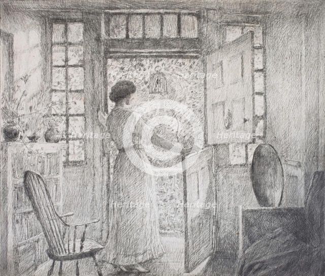 The Dutch Door (recto), 1915. Creator: Frederick Childe Hassam.