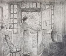 The Dutch Door (recto), 1915. Creator: Frederick Childe Hassam