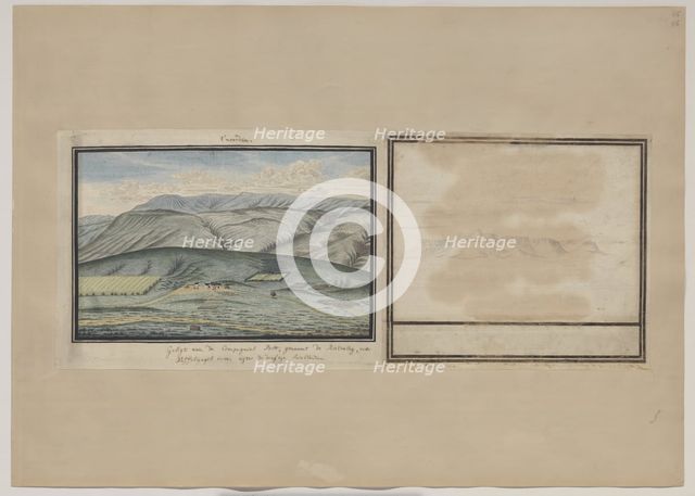 The Dutch East India Company’s post Rietvlei, near Swellendam, seen from the south, 1777-1778. Creators: Robert Jacob Gordon, Johannes Schumacher.