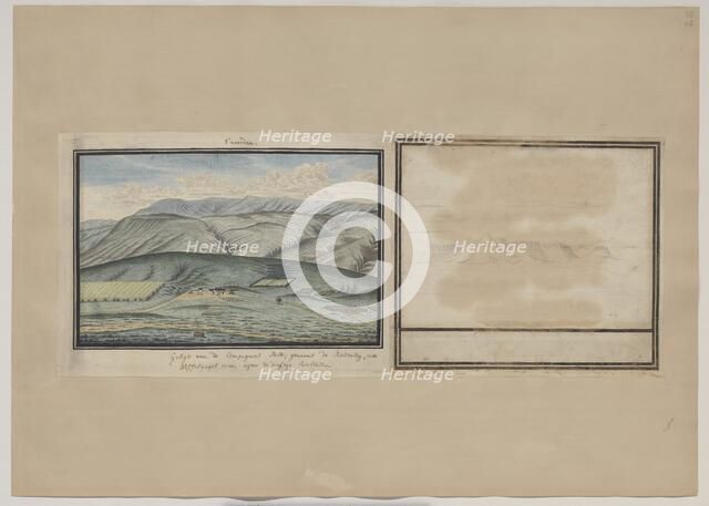 The Dutch East India Company’s post Rietvlei, near Swellendam, seen from the south, 1777-1778. Creators: Robert Jacob Gordon, Johannes Schumacher.
