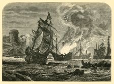 The Dutch in the Medway: De Ruyter's Attack on Upnor Castle 1667, (1890). Creator: Unknown