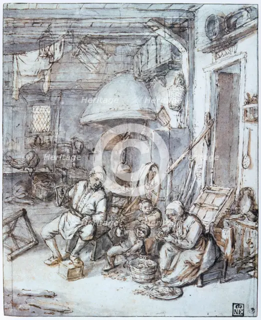 'The Dutch Peasants', 17th century.  Artist: Adriaen van Ostade