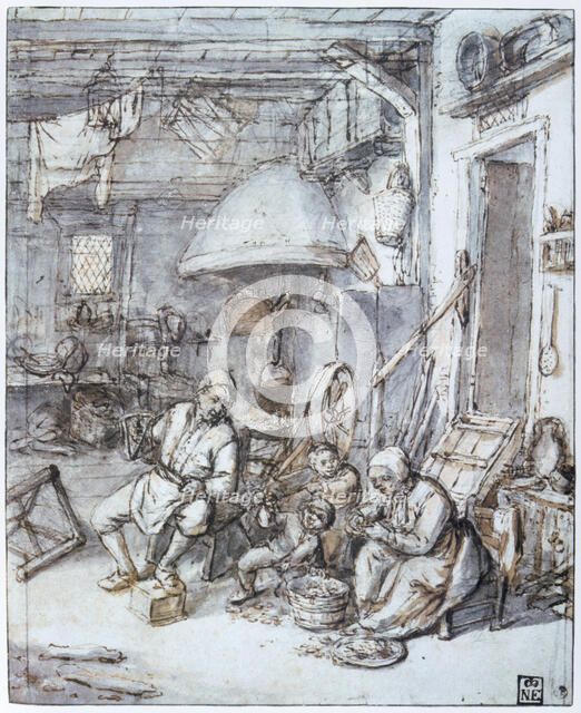 'The Dutch Peasants', 17th century.  Artist: Adriaen van Ostade