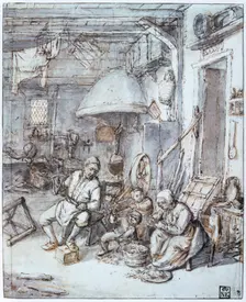 The Dutch Peasants 17th century. Artist: Adriaen van Ostade
