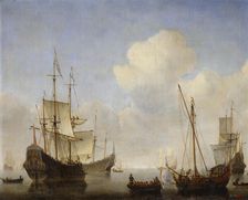 The Dutch Squadron at the West African Coast 1660s. Artist: Willem van de Velde the Younger