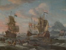 The Dutch Whaling Fleet, 1690/1700. Creator: Abraham Storck