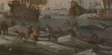 The Dutch Whaling Fleet, 1690/1700. Creator: Abraham Storck