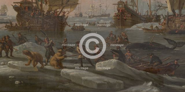 The Dutch Whaling Fleet, 1690/1700. Creator: Abraham Storck.